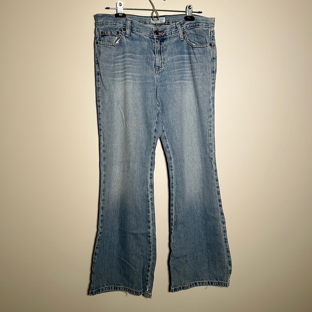 American eagle women’s size 10 boot cut jeans light wash petite 100% cotton
